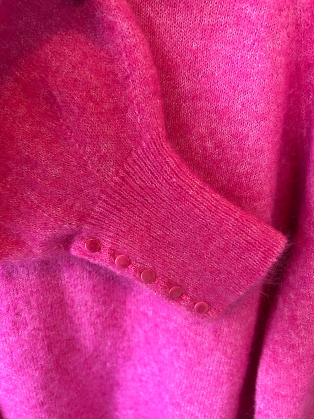 NWT Sezane Louise Jumper Mohair Wool Knit Sweater in Magnolia Pink Size Large - Picture 4 of 6